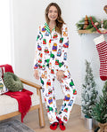 PatPat Matching Family Christmas Pajamas Festive Cat Print Multicolor