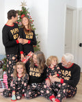 PatPat Matching Family Christmas Pajamas Bear Print Black