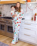 PatPat Family Matching Christmas Pajamas Mug Print Green