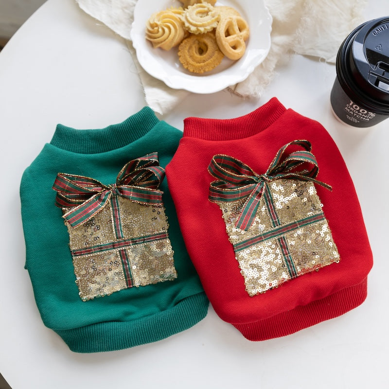 Christmas Gift Pattern Dog Cat Hoodie