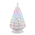 24 in. White Nostalgic Ceramic Tree with Light Show