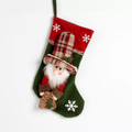 3D Santa Christmas Stocking, Large Xmas Hanging Stocking Stuffers