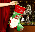 3D Santa Xmas Stocking, Merry Christmas Hanging Sock 2.