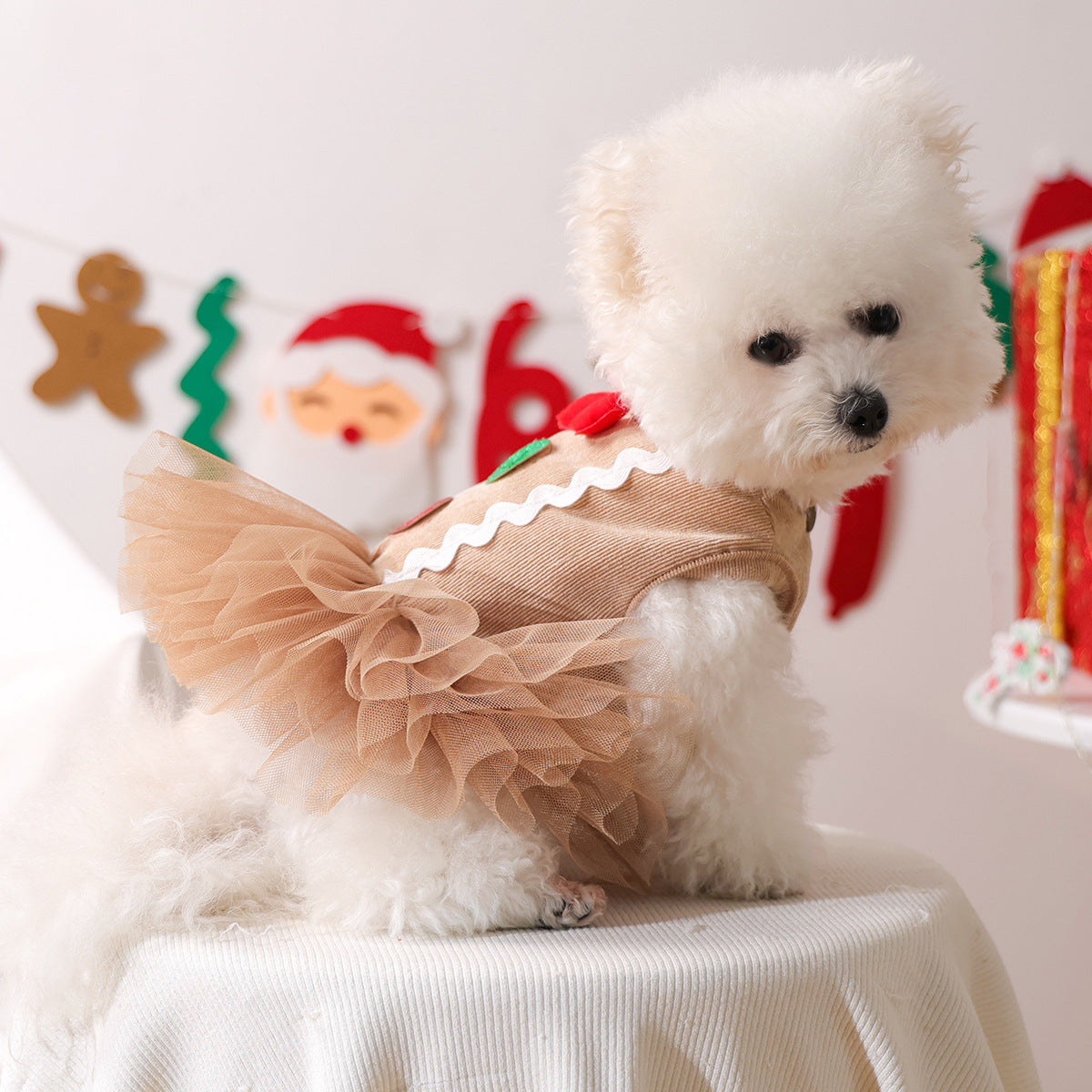 Christmas Gingerbread Man Dog Cat Dress